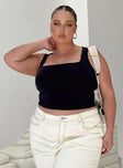 product Princess Polly Sleeveless Square Neck  Zoe Top Black Curve