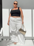 product Princess Polly High Waisted Pants  Brunie Pants White Curve