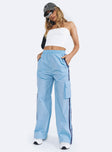 product Princess Polly High Waisted Pants  Sicilian Cargo Pants Blue