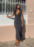 product Princess Polly High Neck  Nellie Maxi Dress Black Polka Dot