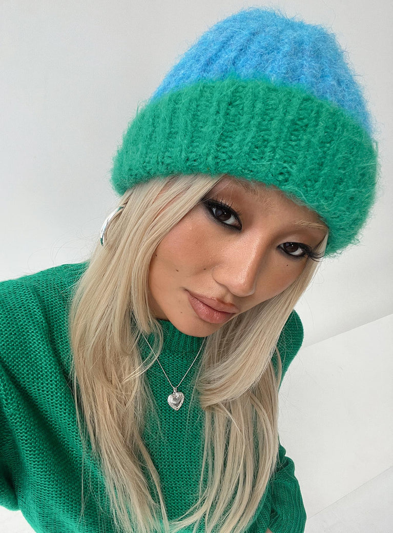 Moxlan Beanie Blue/green