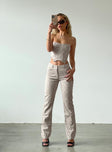 product Princess Polly High Waisted Pants  JGR & STN Lil Snake Pant Grey Snake