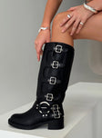 Buckle Down Boots Black