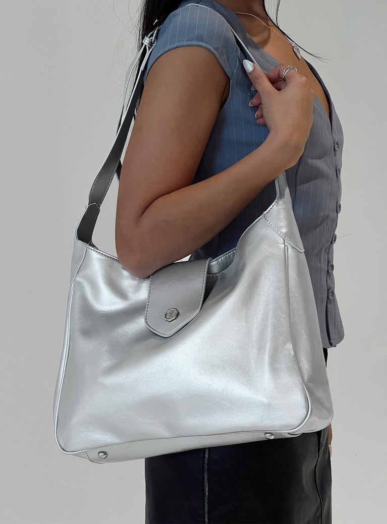 Moonage Tote Bag Silver