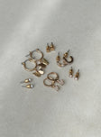 Graciel Earring Pack Gold