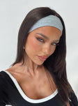 Isabeau Ribbed Headband Grey Marle