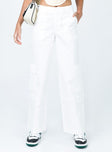 product Princess Polly High Waisted Pants High Waisted Pants  Ayla Linen Pants White