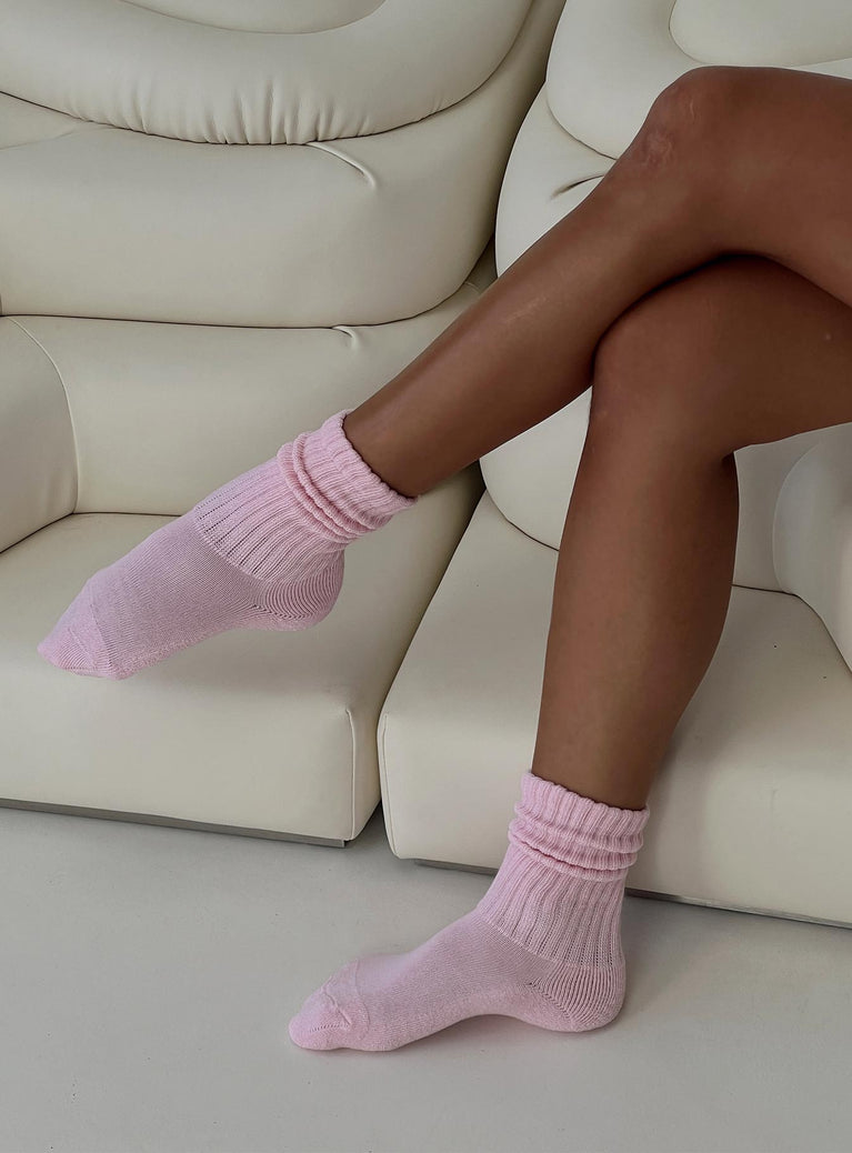 Slouch socks Ribbed material, slight stretch