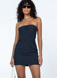 product Princess Polly Scoop Neck  Myranda Strapless Mini Dress Navy