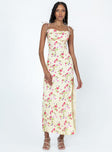 product Princess Polly Crew Neck  Arness Maxi Dress Yellow Floral