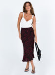 Front view of model wearing  front Mabel Midi Skirt Petite Princess Polly  Midi Skirts 