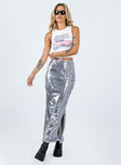 product Alyce Maxi Skirt Silver Princess Polly  Maxi 