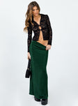 Maxi skirt High waisted fit Thin knit material Slim elasticated waistband