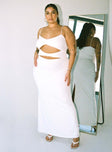 product Princess Polly Asymmetric Neckline  Maci Maxi Dress White Curve