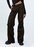 product Princess Polly  Motel Saul Trouser Dark Brown