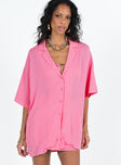 product Princess Polly Half Sleeves V-Neck  Caraliia Shirt Pink