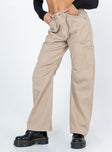 product Princess Polly High Waisted  Miami Vice Pants Beige