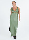 product Princess Polly Asymmetric Neckline  Madon Maxi Dress Sage