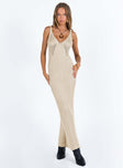 product Princess Polly Crew Neck  Carrera Maxi Dress Beige