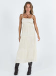 product Princess Polly Square Neck  Ricci Maxi Dress Ivory