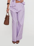 Helaine Straight Leg Pant Lilac