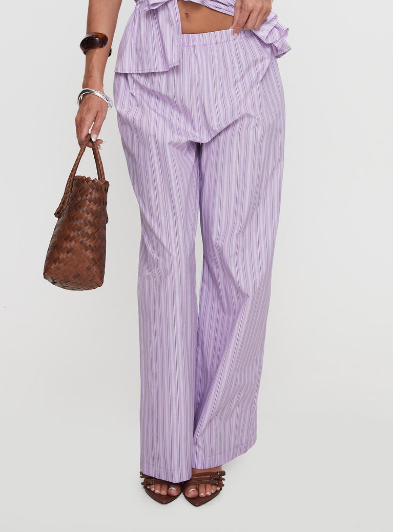 Helaine Straight Leg Pant Lilac