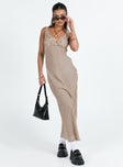 product Princess Polly V-Neck V-Neck  Maysa Geo Maxi Dress Beige