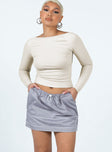 product Motel Eichi Skirt Silver Princess Polly  Mini Skirts 