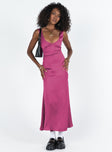 product Princess Polly Crew Neck  Lynsey Midi Dress Fuchsia