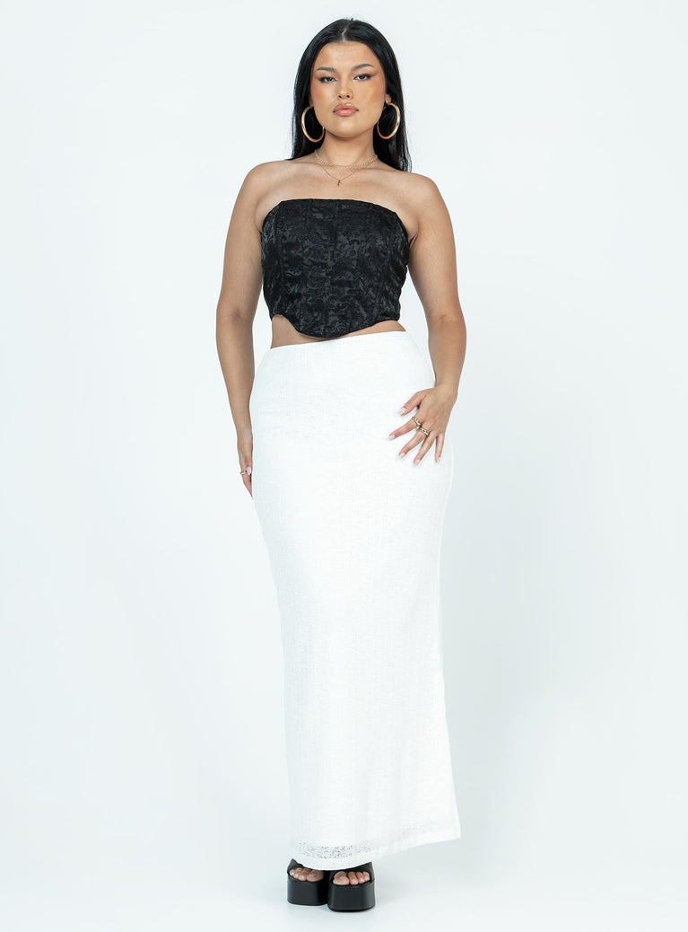 product Maynard Maxi Skirt White Princess Polly  Maxi 