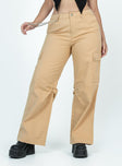 product Princess Polly  Fallout Mid Rise Cargo Pants Beige