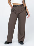 product Princess Polly High Waisted Pants  Archer Pants Dark Brown