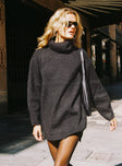 product Princess Polly High Neck  Theese Sweater Dress Black