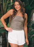 product Beach House Shorts Off White Princess Polly High Waisted Shorts 