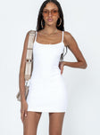 product Princess Polly Asymmetric Neckline  Katrina Mini Dress White