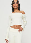 Sina Off The Shoulder Top Cream