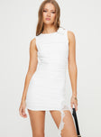 product Princess Polly High Neck  Petrelli Open Back Mini Dress White