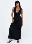 product Princess Polly Asymmetric Neckline  Ellia Maxi Dress Black