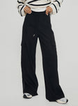 Presson Cargo Pants Washed Black