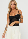 product Princess Polly Full Sleeves Sweetheart  Iconic Cami Black