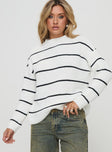 Hazie Knit Sweater White