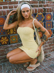 product Princess Polly Square Neck  Flow Strapless Mini Dress Yellow