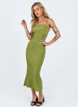 product Princess Polly Asymmetric Neckline  Milpera Maxi Dress Green