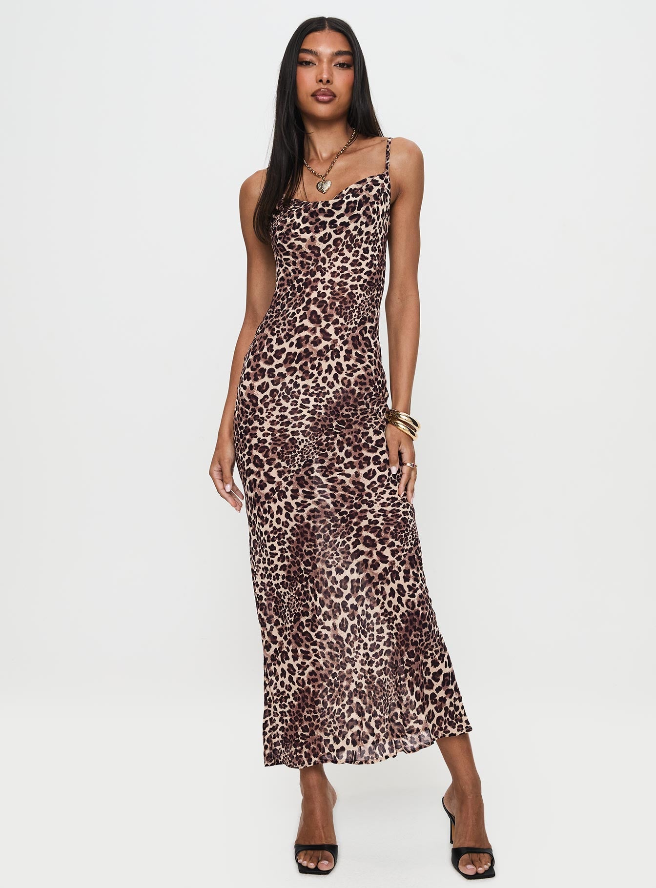 Collective Dress - Paolina Maxi Dress Leopard fifth image