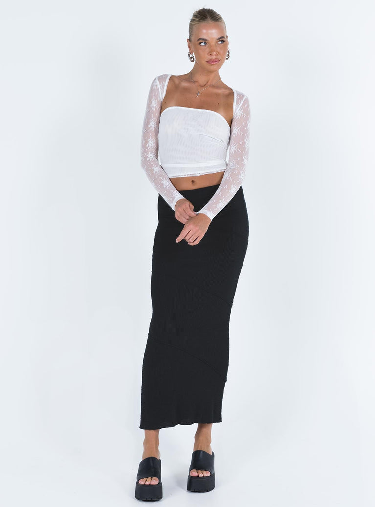 product Oscar Maxi Skirt Black Tall Princess Polly  