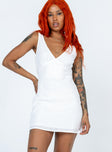 product Princess Polly Asymmetric Neckline  Nellie Mini Dress White