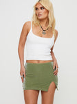 product Beller Low Rise Mini Skirt Green Princess Polly  Mini Skirts 