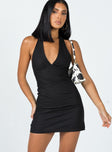 product Princess Polly Asymmetric Neckline  Nashville Mini Dress Black