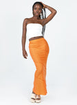 product Oscar Maxi Skirt Orange Princess Polly  Maxi 