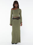 product Santorini Knit Maxi Skirt Green Princess Polly  Maxi 